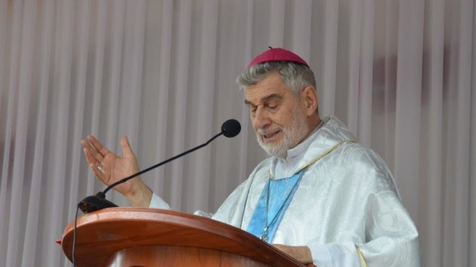 El arzobispo de Santa Cruz, monseñor Sergio Gualberti. 