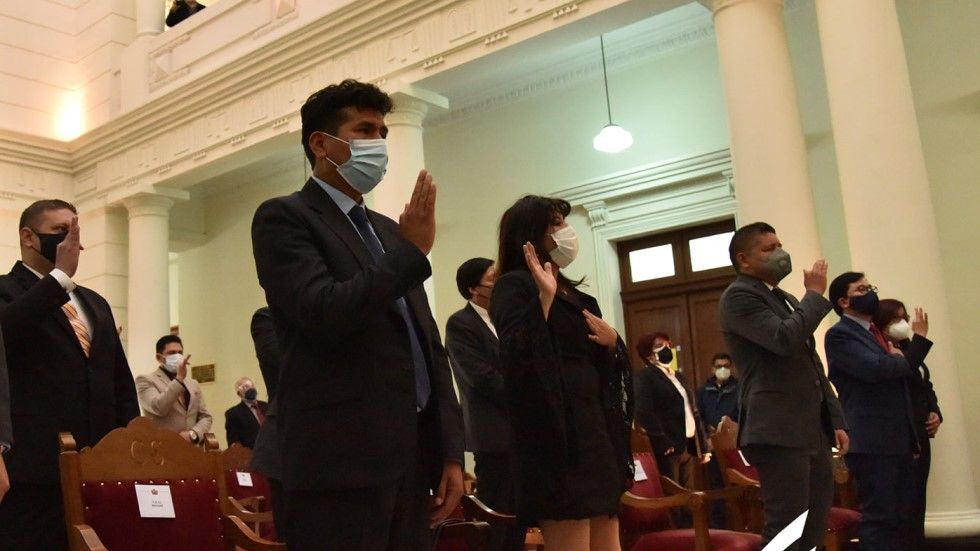 La posesión de 19 vocales departamentales en el Tribunal Supremo de Justicia.  