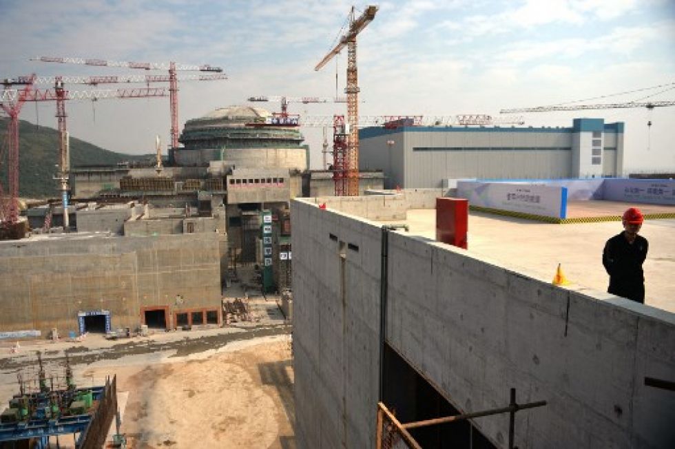 Panorámica de la central nuclear china que fue construida en asociación con una empresa francesa.