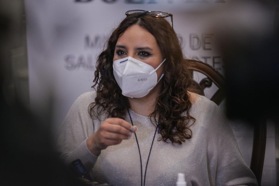 La viceministra de Promoción, Vigilancia Epidemiológica y Medicina Tradicional, María Renée Castro.