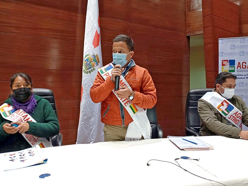 El presidente de Agamdech, Ariel Galarza, reflejó la situación de los municipios.