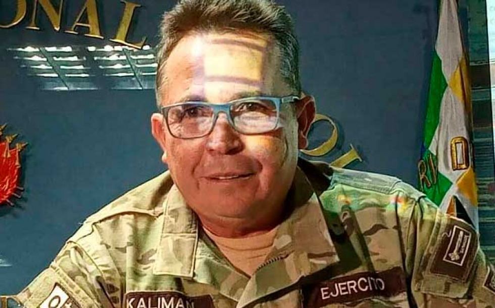 El excomandante de las FFAA, Williams Kaliman, en una imagen de archivo.
