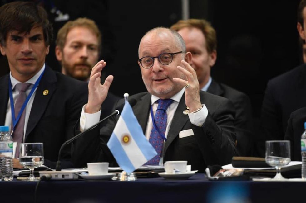 El excanciller argentino Jorge Faurie, durante el gobierno de Mauricio Macri.