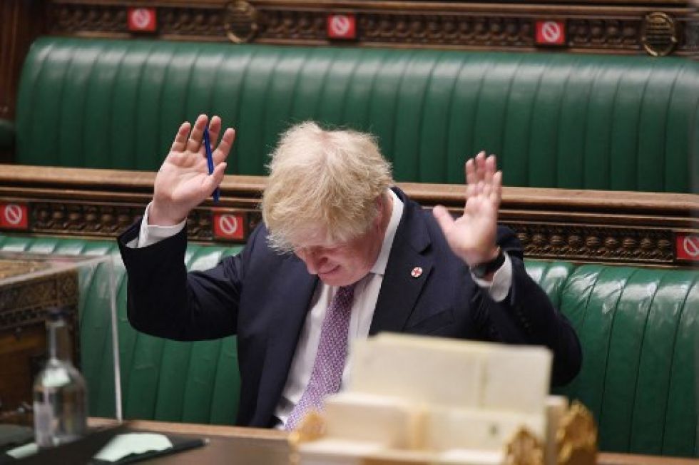 Boris Johnson durante una de sus recientes intervenciones ante el Parlamento británico.