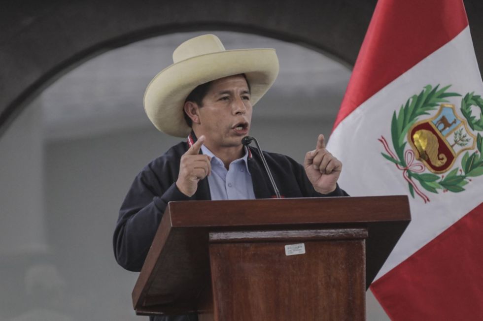 Pedro Castillo fue proclamado el lunes como ganador de la segunda vuelta y presidente de Perú.