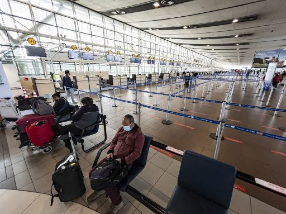 El Aeropuerto Internacional Arturo Merino Benítez luego de que Chile cerró sus fronteras,