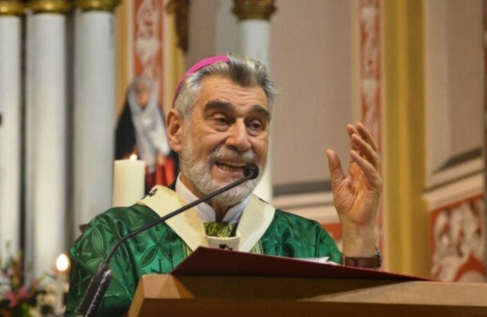 El arzobispo de Santa Cruz, monseñor Sergio Gualberti, en una de sus recientes homilías.