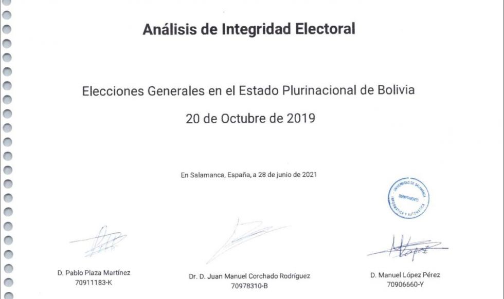 El estudio pericial fue firmado por un docente y dos estudiantes del grupo de investigación BISITE de la Universidad de Salamanca.