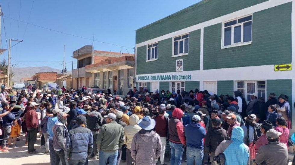 La población de Villa Charcas se movilizó el pasado agosto por la muerte de un aprehendido en celdas de la Policía.