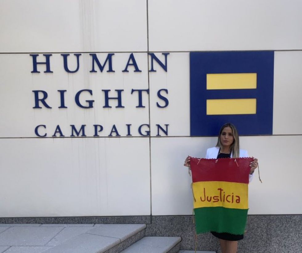 Carolina Ribera en dependencias del HRW. 