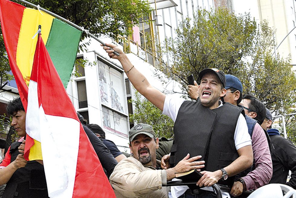 DENUNCIADO. El exlíder cívico Luis Fernando Camacho encabezó las movilizaciones de 2019.