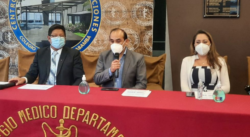 El Colegio Médico de Cochabamba presentó resultados de su estudio.