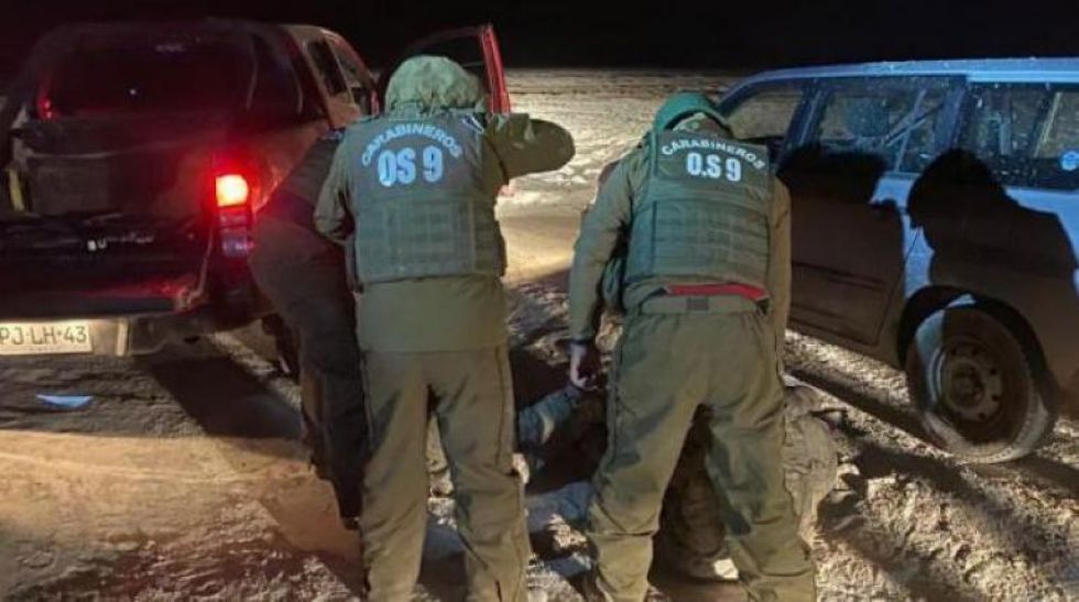 El operativo en Chile, la semana pasada, que terminó con la detención de tres militares bolivianos.