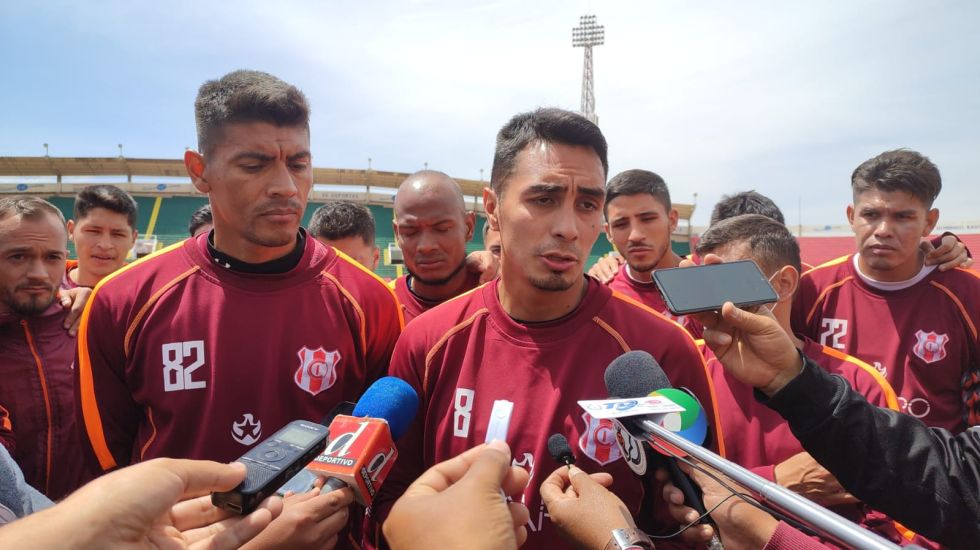El capitán de Independiente, Mijail Avilés, brindó una conferencia de prensa.