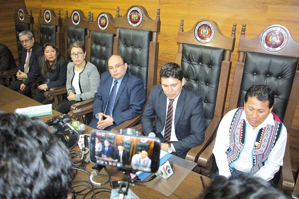 LIBERADOS. Los magistrados del TCP fueron denunciados por emitir un comunicado en 2019.