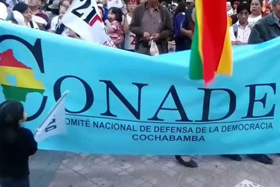 El Conade Cochabamba encabeza las movilizaciones en ese departamento. 