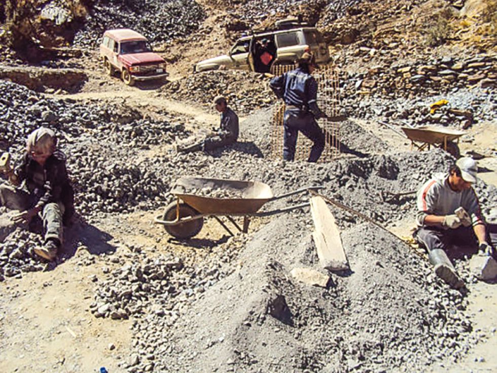 MINERÍA. Hasta hace poco estas eran las condiciones de trabajo en el municipio de San Lucas.
