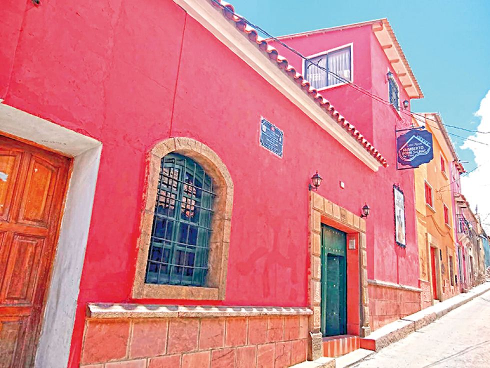 Fachada de la casa donde se compuso el huayño “Potosino soy”, hoy Casa Museo.
