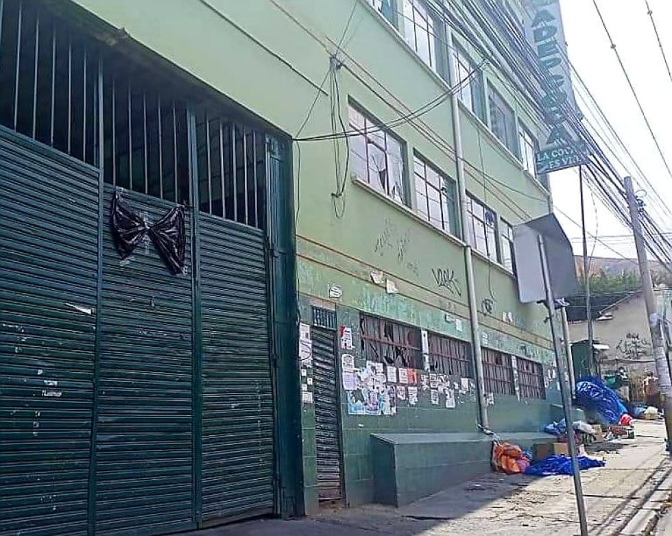 La sede de la Asociación Departamental de Productores de Coca (Adepcoca) de La Paz.
