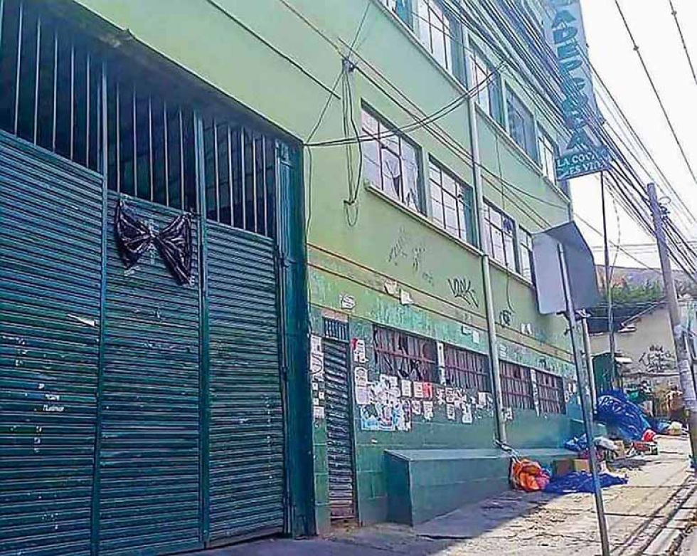 PUGNA. La sede de la Asociación Departamental de Productores de Coca (Adepcoca) de La Paz.