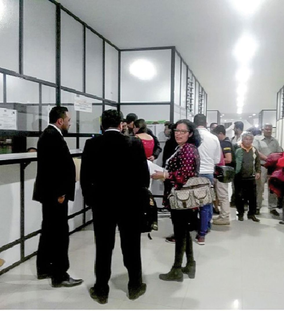 JUZGADO. La audiencia de medidas cautelares se realizó el 20 y 21 de septiembre en Sucre.