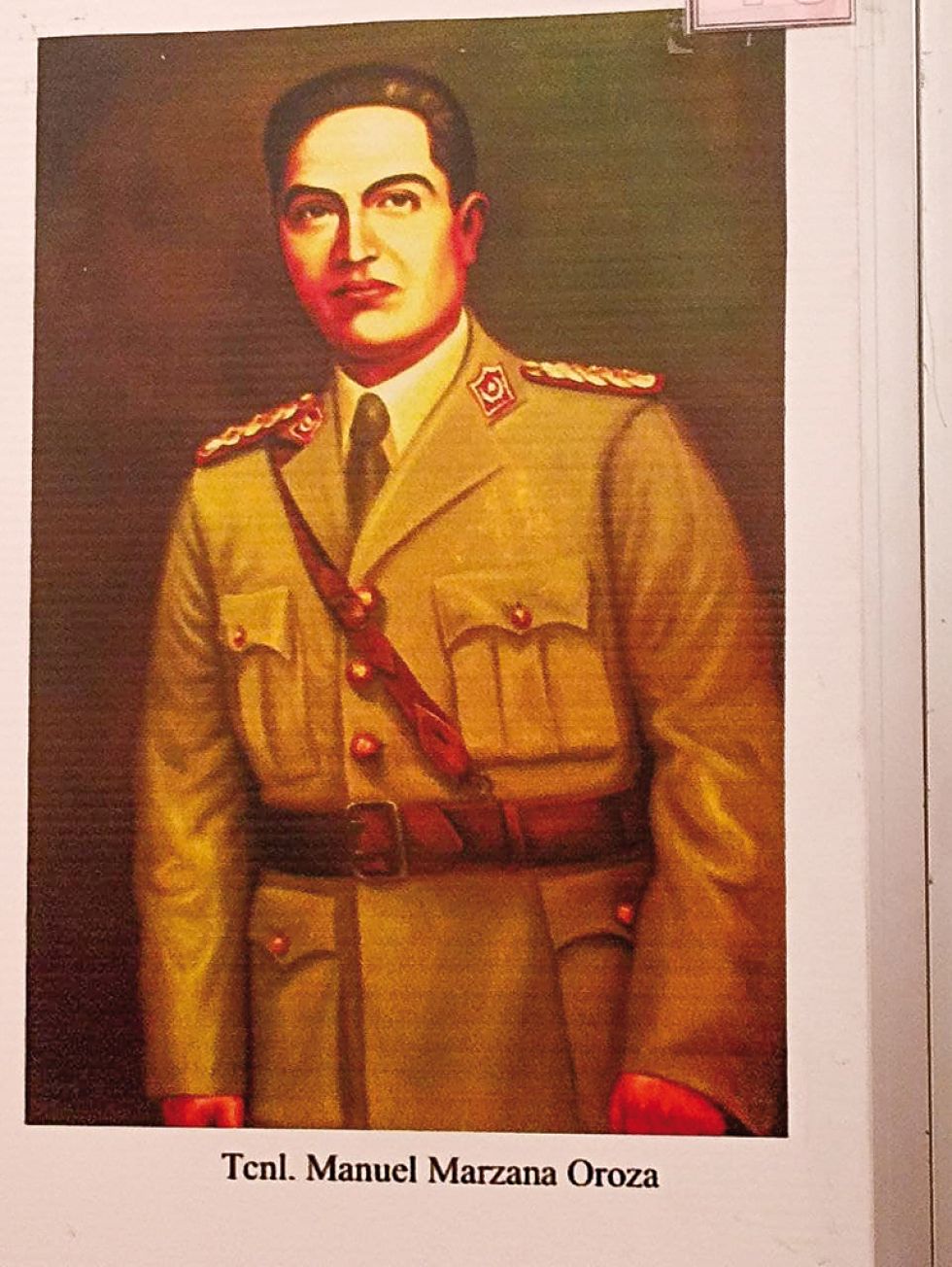 RETRATO. Imagen del general Marzana que resguarda el Museo Histórico Militar de Sucre.
