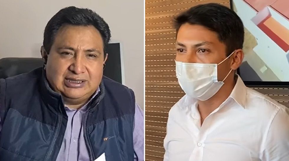 El exlegislador Amilcar Barral y el diputado Pablo Arízaga cruzan acusaciones.