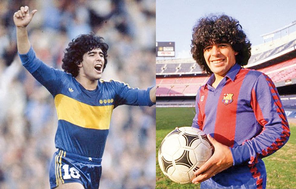 El exastro argentino vistió las camisetas del Boca Juniors argentino y del Barcelona español.