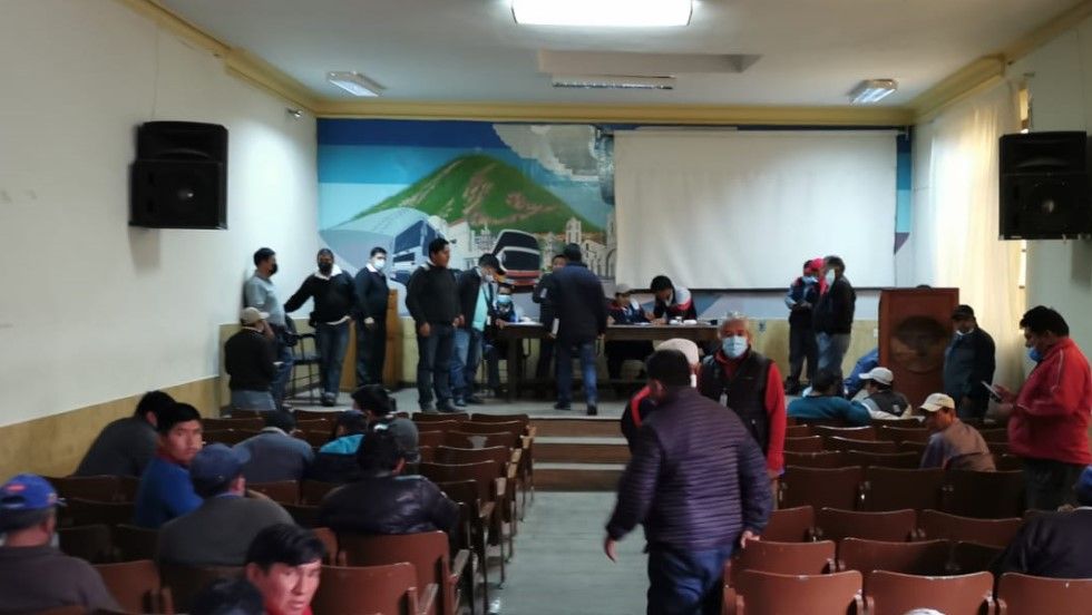 La Federación de Choferes sostuvo este jueves un ampliado departamental. 