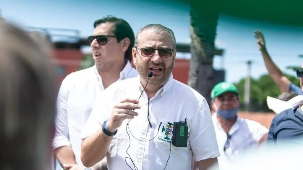 El presidente del Comité pro Santa Cruz, Rómulo Calvo. 