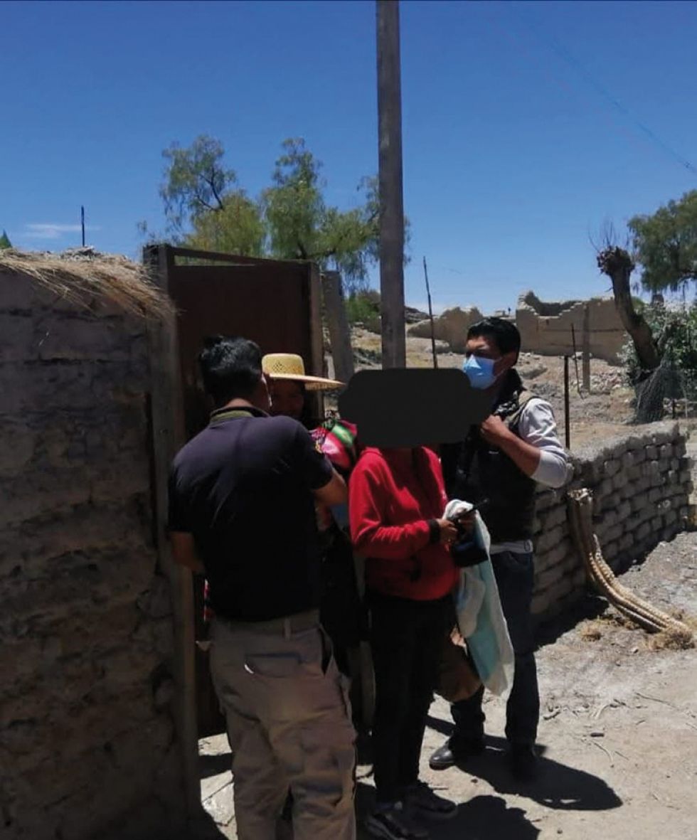 PROTECCIÓN. La víctima fue trasladada de su casa a un centro de acogida en la ciudad de Sucre.