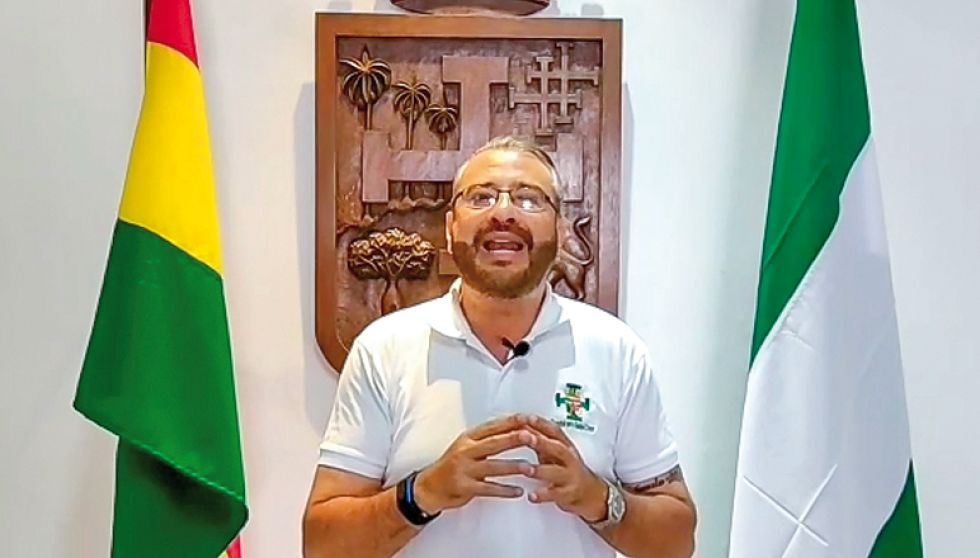 DECLARACIÓN. El presidente del Comité pro Santa Cruz en el video difundido ayer.