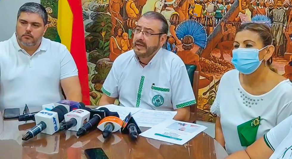ACUSADO. El presidente del Comité Civico, Rómulo Calvo, lideró las últimas marchas de protesta.