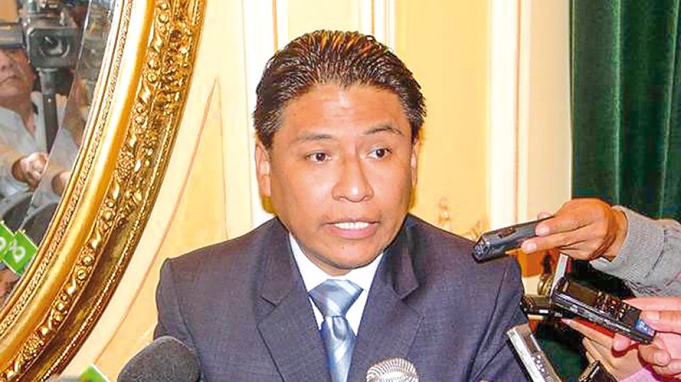 ENVIADOS. El ministro de Justicia, Iván Lima, membro de la delegación oficial boliviana.