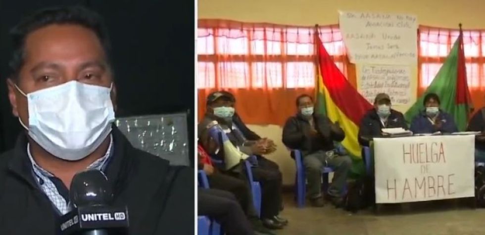El dirigente Einar Roca (i) en una entrevista anterior. Este martes se mantienen las medidas de protesta por parte de los afiliados a Fenta.
