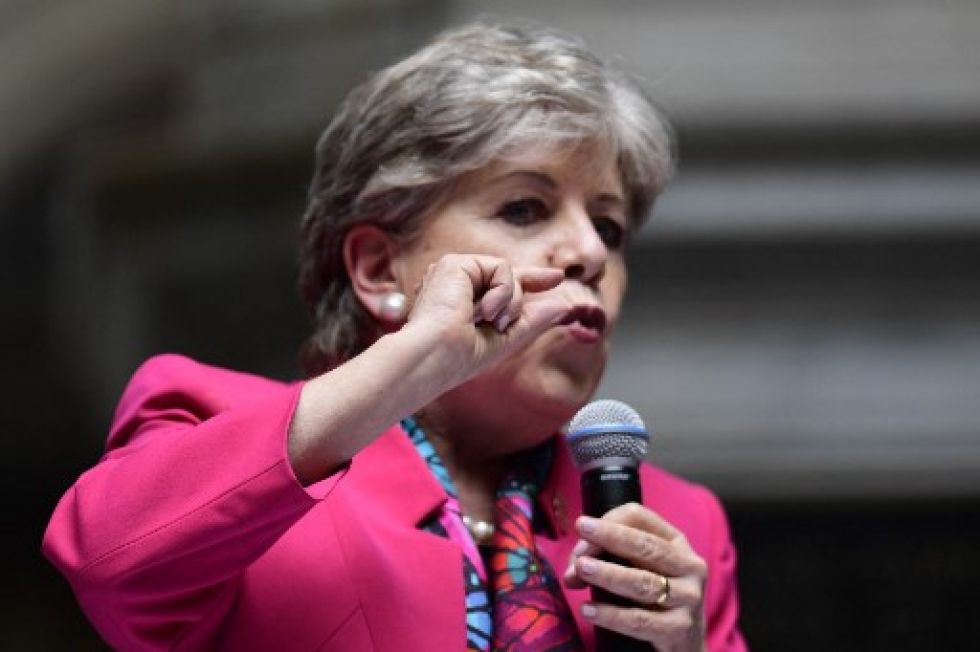 Alicia Bárcena, directora ejecutiva de la Cepal, durante un reciente informe sobre el comportamiento de la economía latinoamericana.