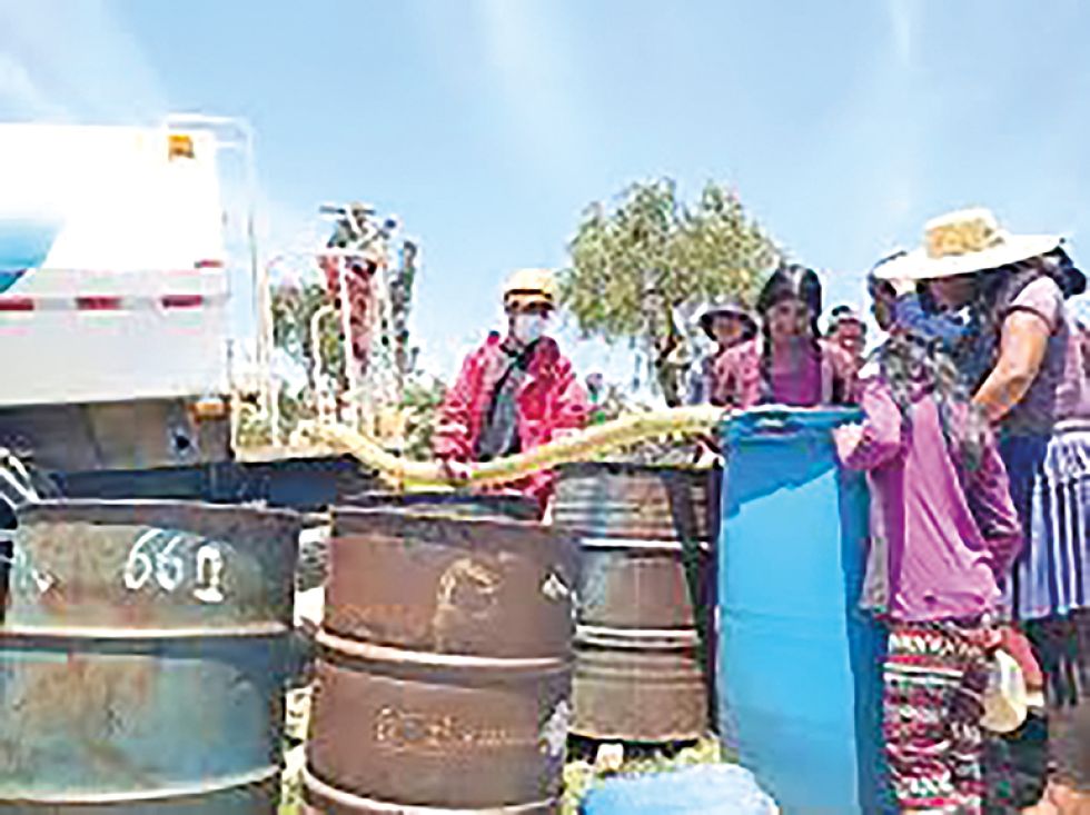 PREOCUPANTE. Los vecinos de las zonas altas de manera recurrente tienen problemas de abastecimiento de agua potable durante casi todo el año.