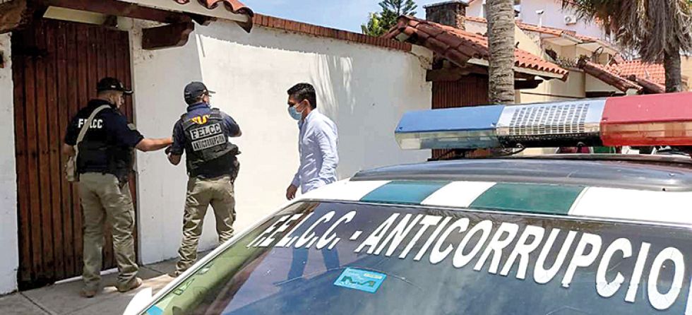 INVESTIGACIÓN. Uno de los operativos desplegados por la Policía en el caso “Ítems fantasmas”.