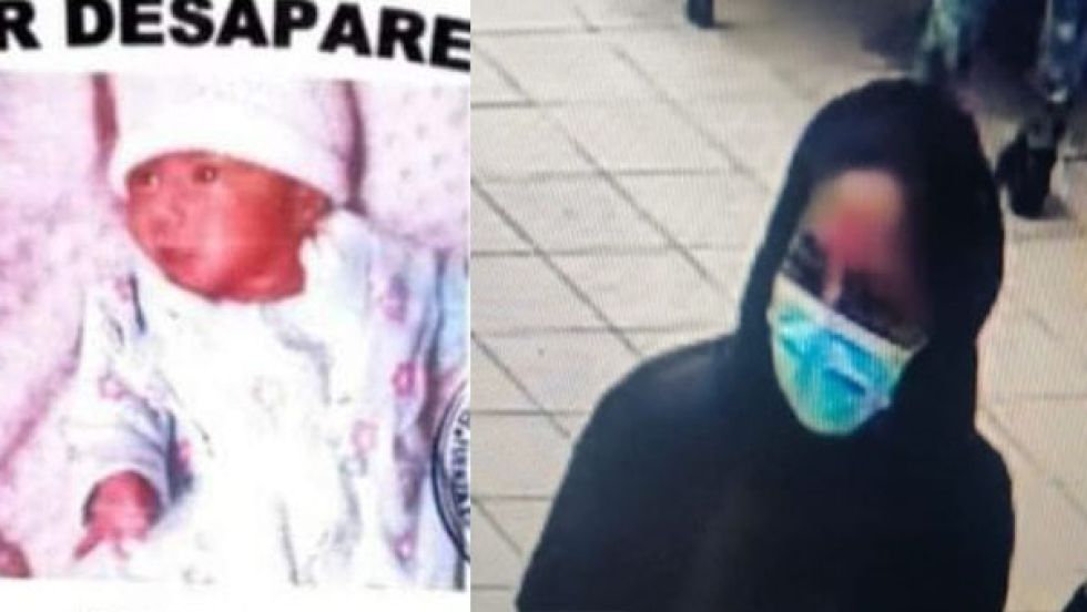 La bebé desaparecida y la mujer raptora, según datos de Urgente.bo.