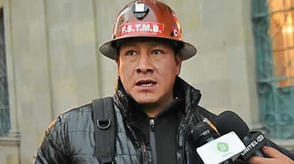 Orlando Gutiérrez fue secretario ejecutivo de la Federación Sindical de Trabajadores Mineros de Bolivia.