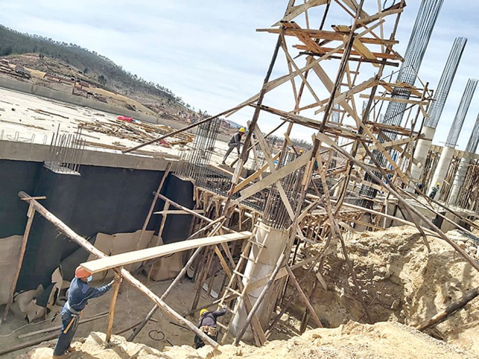 INFRAESTRUCTURA. La nueva Terminal de Buses, una de las obras que se ejecuta en Sucre.