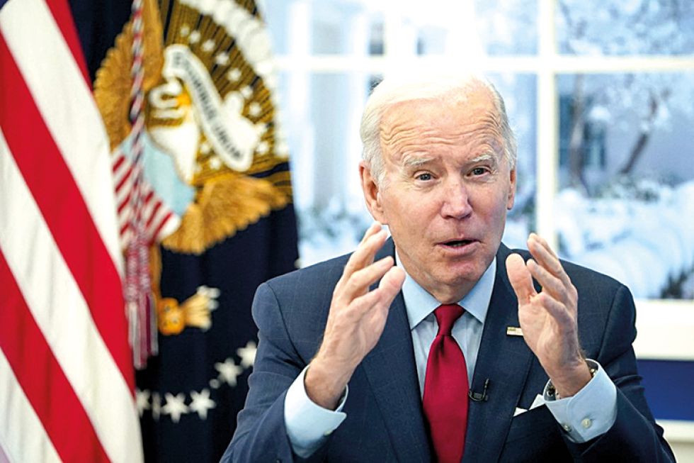 DISCURSO. Joe Biden llegó al poder hace un año, en medio de fuertes e inéditas tensiones políticas.