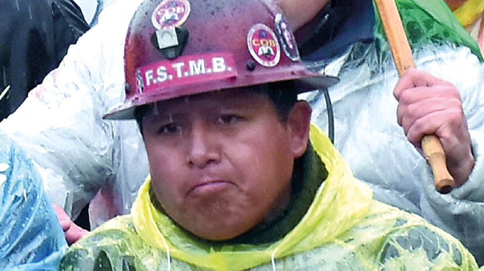 CONFLICTO. El secretario ejecutivo de la Central Obrera Boliviana, Juan Carlos Huarachi.