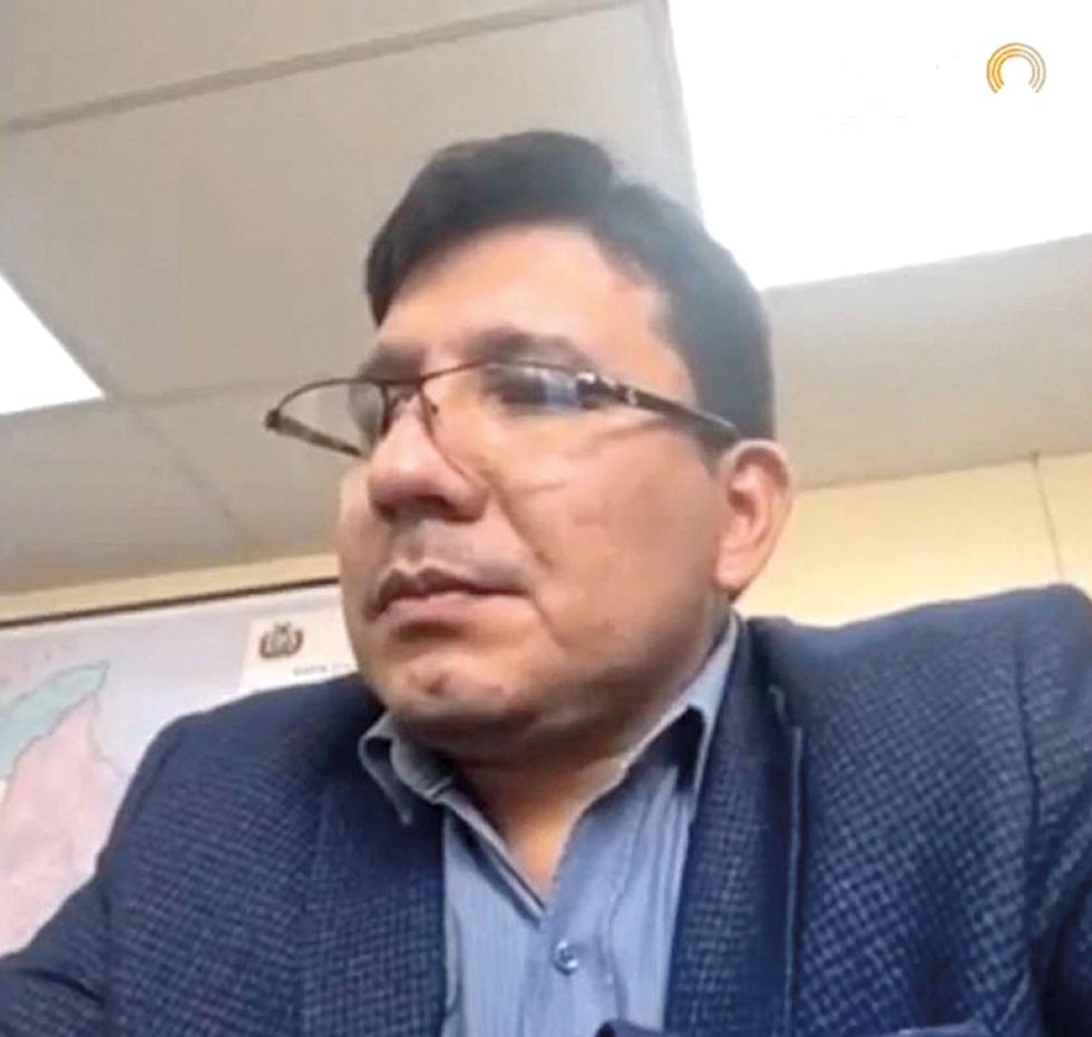 AUTORIDAD. La entrevista realizada por el sistema multimedia de CORREO DEL SUR.