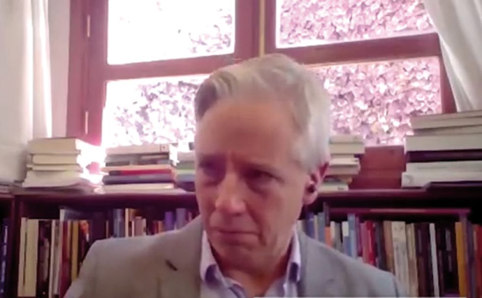 EXVICEPRESIDENTE. García Linera, en una entrevista virtual con la agencia argentina Télam.