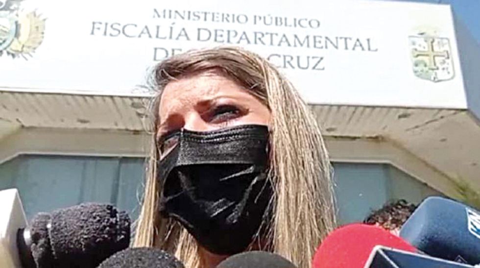 TESTIGO. Maricruz Ribera declaró en Santa Cruz convocada por el Ministerio Público.