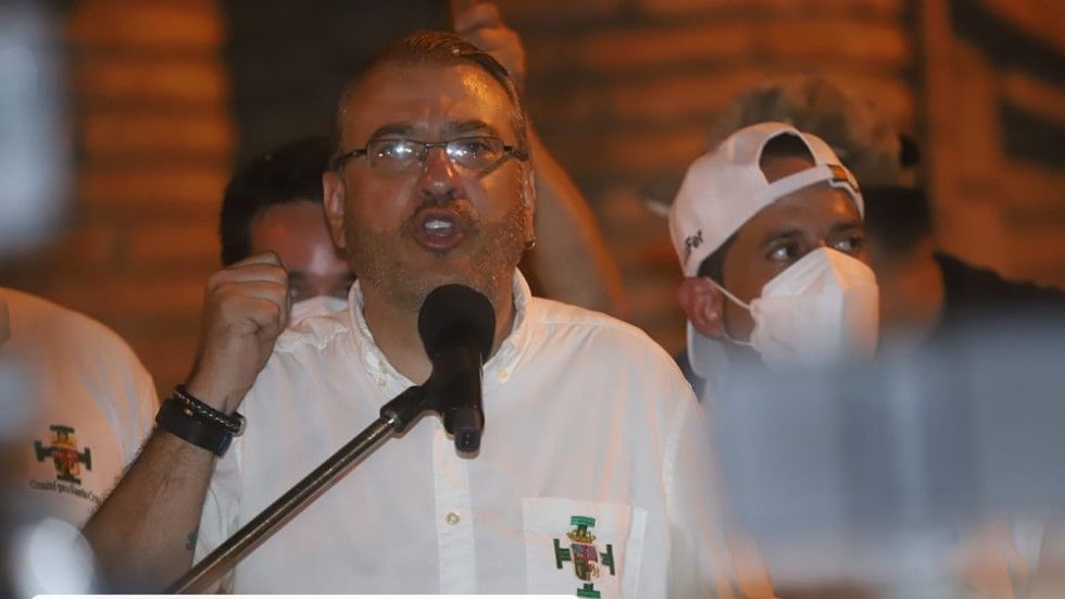El presidente del Comité pro Santa Cruz, Rómulo Calvo. 