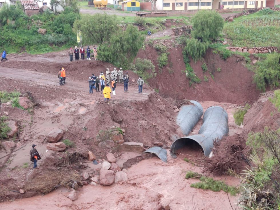 Los daños en Tumpeca alcanzan a uno de los caminos del Distrito 8.