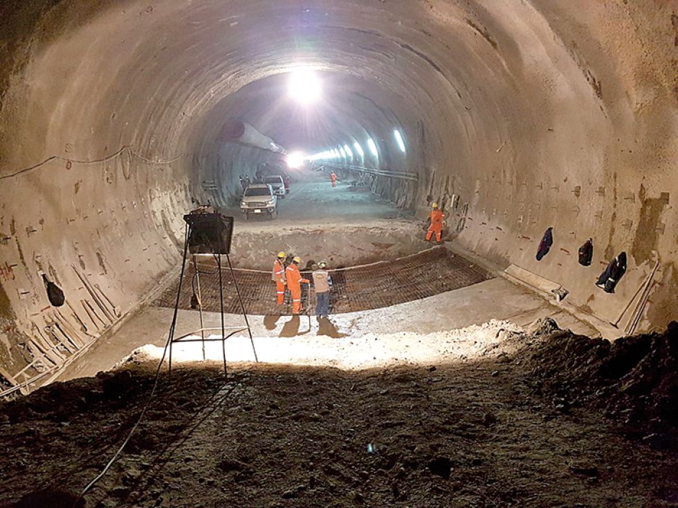 OBRA. Una imagen de archivo de las obras del Túnel de Incahuasi, actualmente inconclusa.