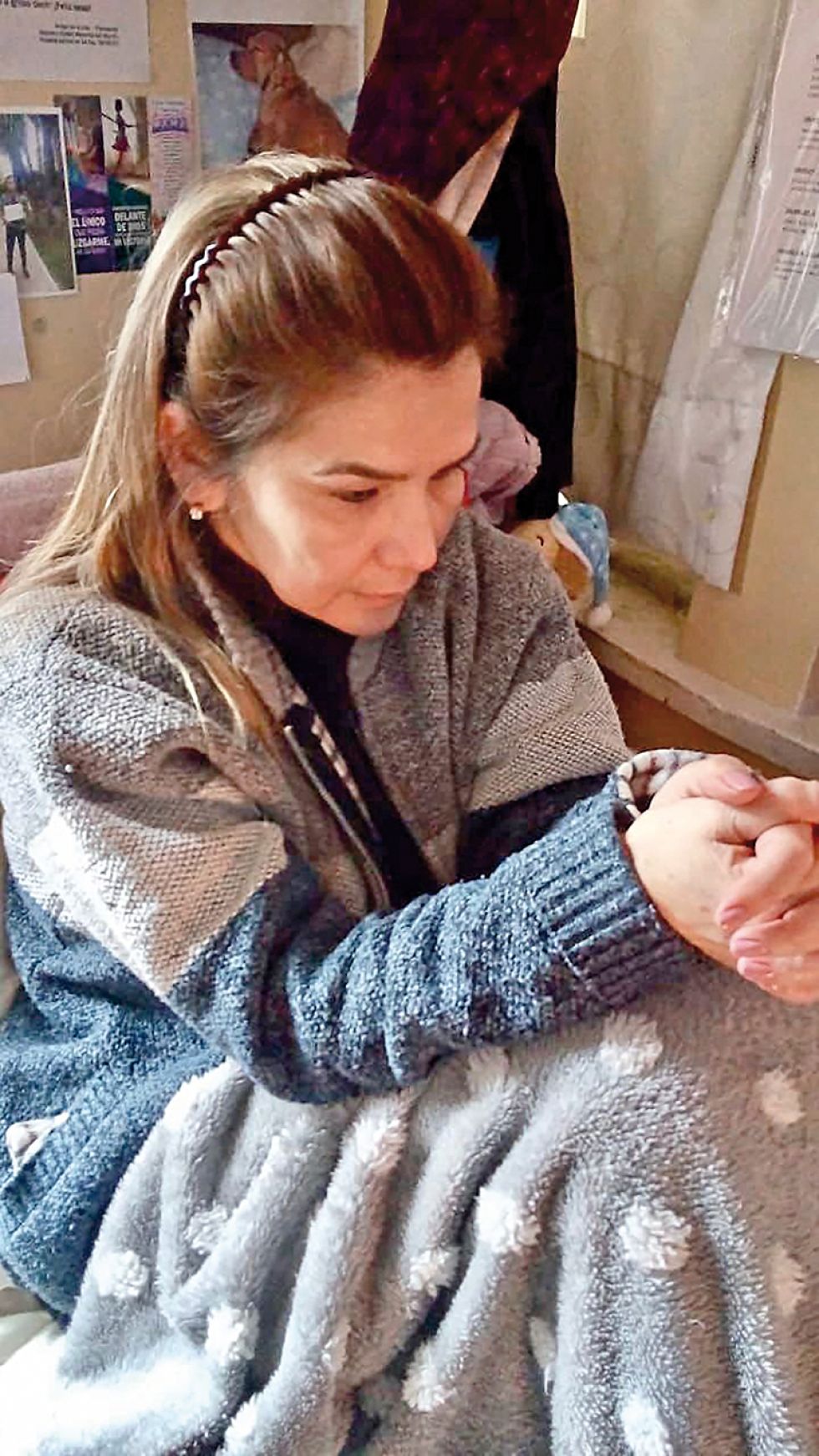 PROTESTA. La expresidenta Jeanine Áñez fue la primera en iniciar la huelga de hambre el martes.